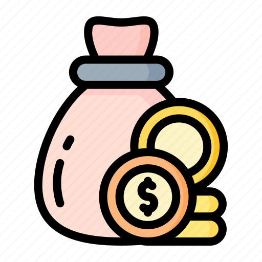 Bag, coins, dollar, finance, gold icon - Download on Iconfinder