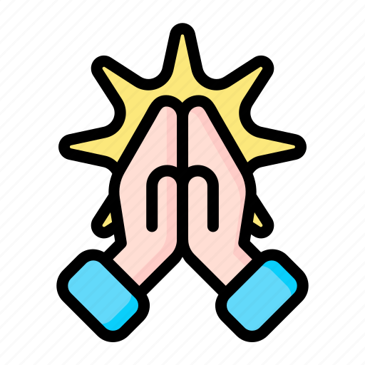 Pray, prayer, praying, hands, religion icon - Download on Iconfinder