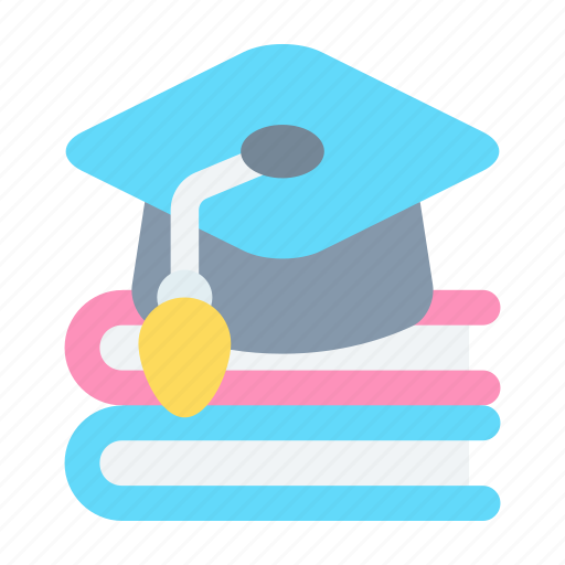 Book, degree, education, graduation, hat icon - Download on Iconfinder