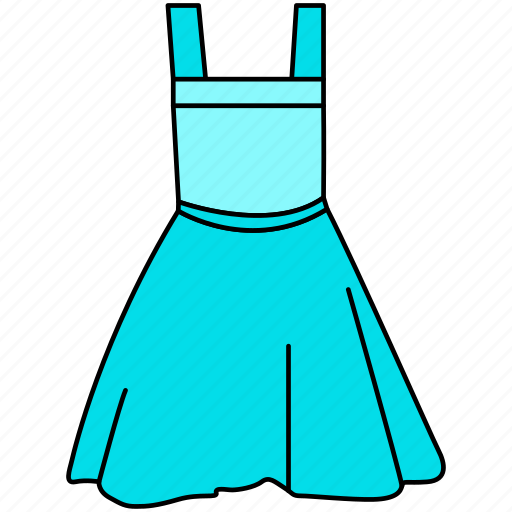Dress, frock, frock icon, gown, teen gown icon icon - Download on Iconfinder