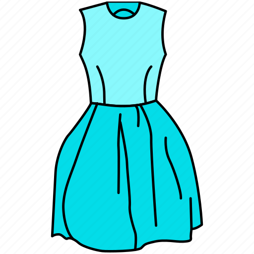 Dress, fashion, frock, gown, gown icon, ladies, skirt icon - Download on Iconfinder