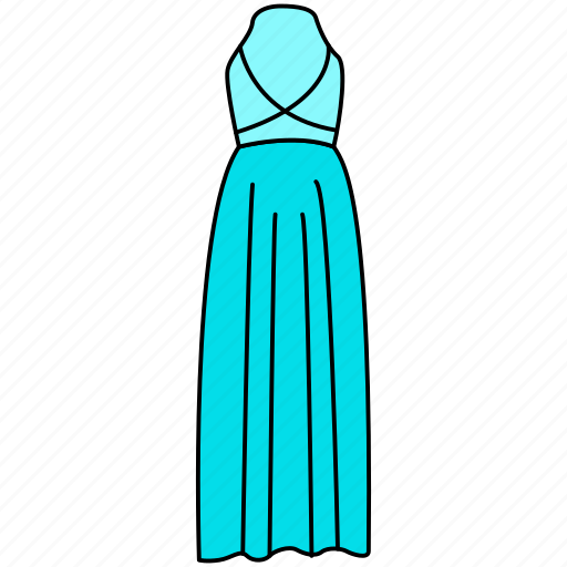 Beautiful gown icon, dress, flat gown icon, gown, lady gown icon, sexy gown, trendy gown icon icon - Download on Iconfinder