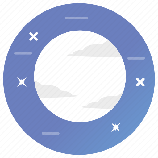 Moon, night view, planet, space, stars, twilight icon - Download on Iconfinder