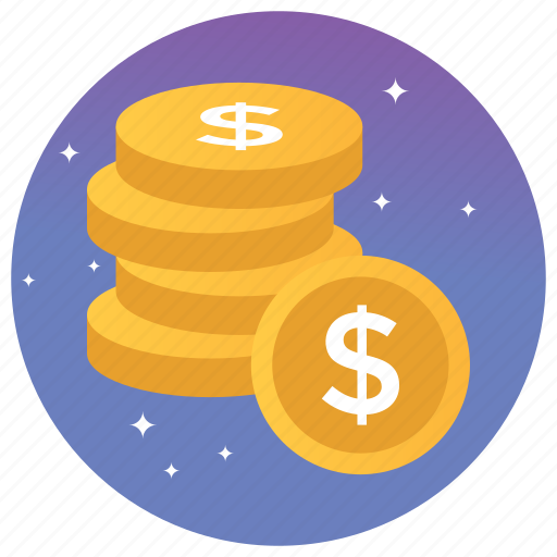 Cent, coins, currency, dollars stack, money icon - Download on Iconfinder