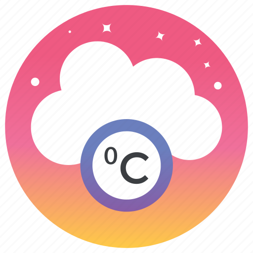 Cloudiness, cloudy day, degree centigrade, weather forecast, weather temperature icon - Download on Iconfinder