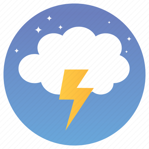 Cloud with thunder, lightning, storm, thunder cloud, thunder storm, weather flash icon - Download on Iconfinder