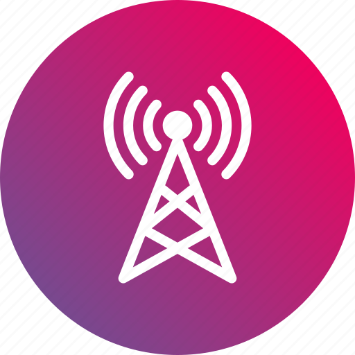 3g, antenna, broadcast, gradient, radio, signal, waves icon - Download on Iconfinder