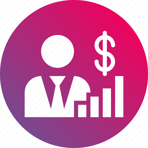 Business, business man, dollar sign, financial, gradient, investor, money icon - Download on Iconfinder