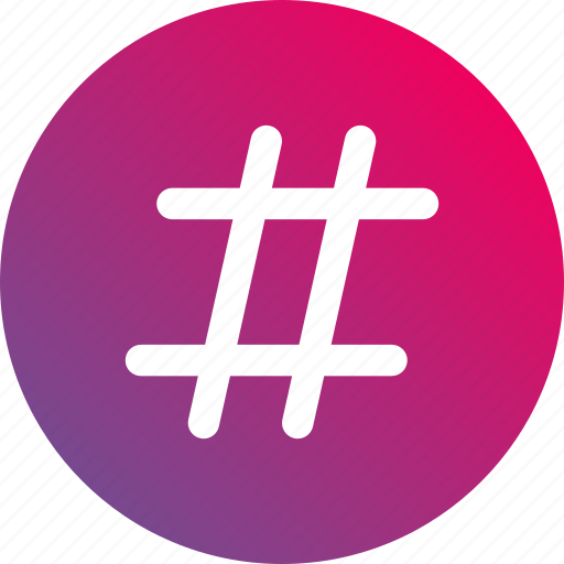 Number, gradient, hashtag, sharp icon - Download on Iconfinder