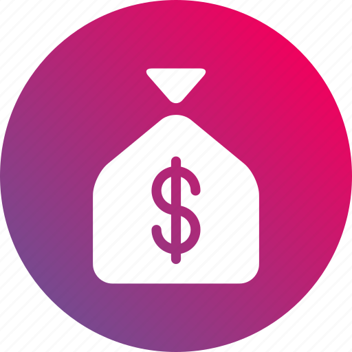 Bank, cash, dollar sign, gradient, money, money bag icon - Download on Iconfinder