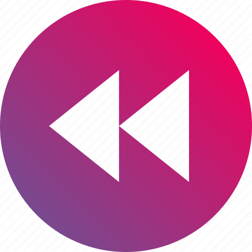 Audio controls, fast, gradient, playback, rewind, video controls icon - Download on Iconfinder