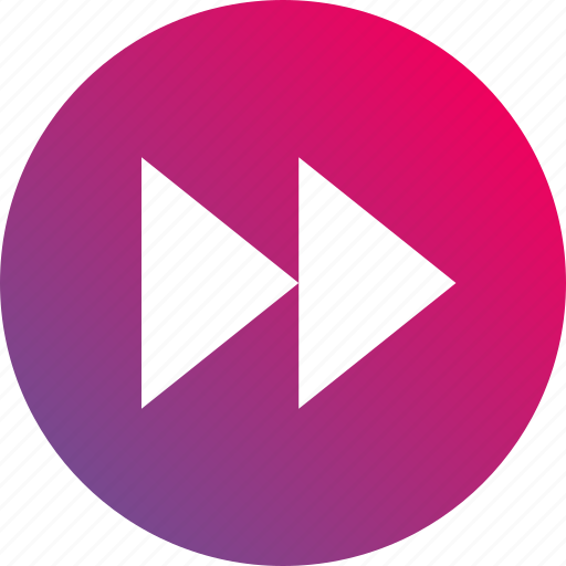 Audio controls, fast, faster, forward, gradient, playback, video controls icon - Download on Iconfinder