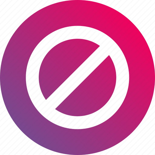 Don't, forbidden, gradient, keep, no, not allowed icon - Download on Iconfinder