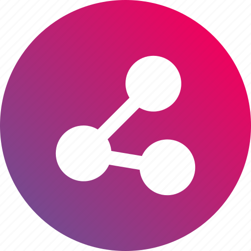 Connect, connected, distribute, dots, gradient, participate, share icon - Download on Iconfinder