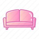 sofa, chair, settee, seat