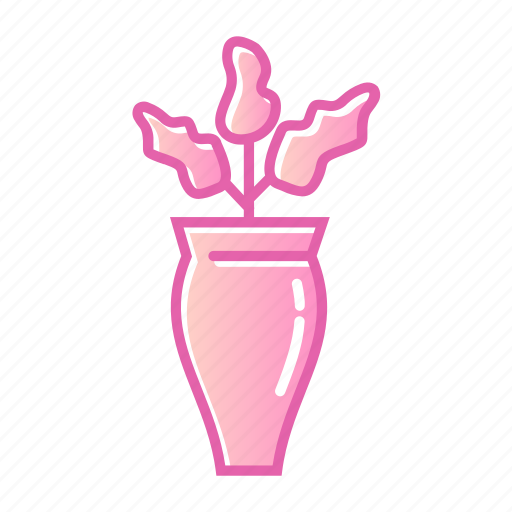 Vase, pot, flowers, interior icon - Download on Iconfinder