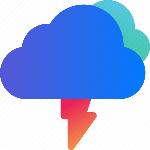 Cloud, data, storage, strom, thunder, weather icon - Download on Iconfinder