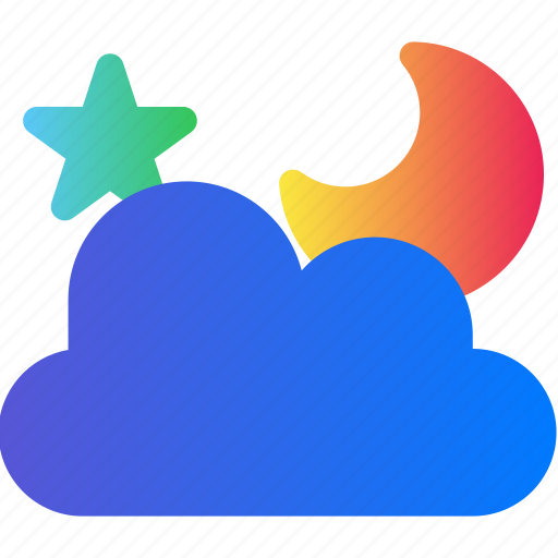 Cloud, moon, night, storage, weather icon - Download on Iconfinder