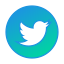 circle, gradient, gradient icon, social media, twitter 