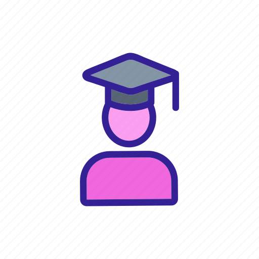 College, education, graduation, line, linear, school, university icon - Download on Iconfinder