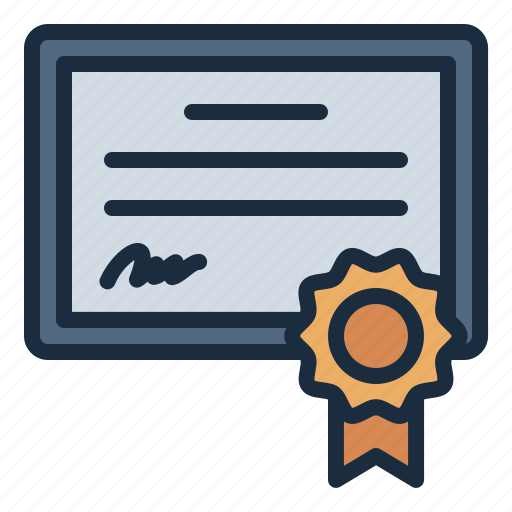 Certificate, graduate, graduation, university, collage, school, education icon - Download on Iconfinder