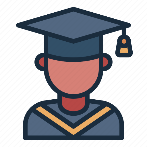 Male, graduate, avatar, graduation, university, collage, school icon - Download on Iconfinder