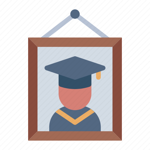 Photo, frame, graduate, graduation, university, collage, school icon - Download on Iconfinder