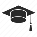 mortarboard, graduation, student, cap, hat, education