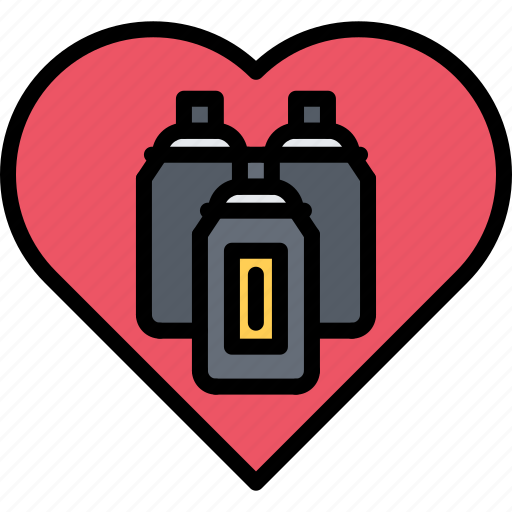 Love, heart, spray, paint, art, graffiti, artist icon - Download on Iconfinder