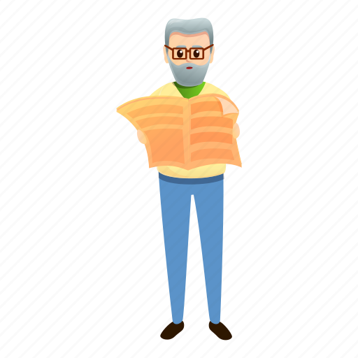Family, grandfather, newspaper, person, read icon - Download on Iconfinder