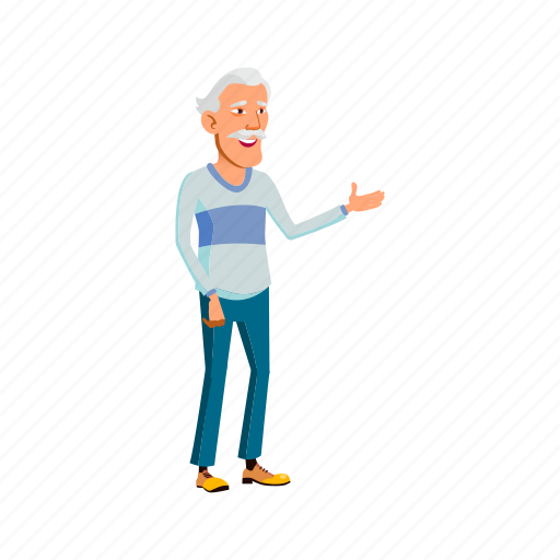 Elderly, old, chinese, grandfather, talking, granddaughter, house icon - Download on Iconfinder
