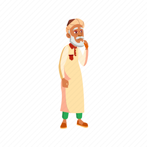Elderly, surprised, man, arab, old, grandfather, looking icon - Download on Iconfinder
