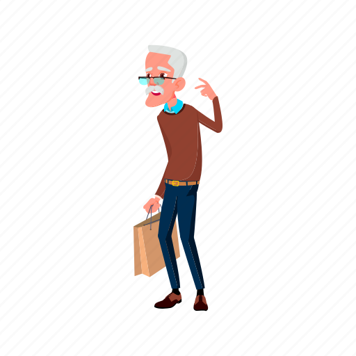 Old, elderly, guy, shopping, clothes, boutique, grandfather icon - Download on Iconfinder