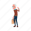 old, elderly, guy, shopping, clothes, boutique, grandfather 