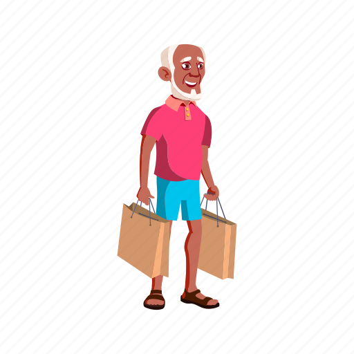 Old, african, elderly, man, shopping, mall, grandfather icon - Download on Iconfinder
