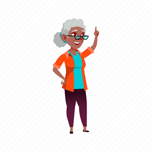 Elderly, woman, has, grandmother, senior, idea, vacation icon - Download on Iconfinder