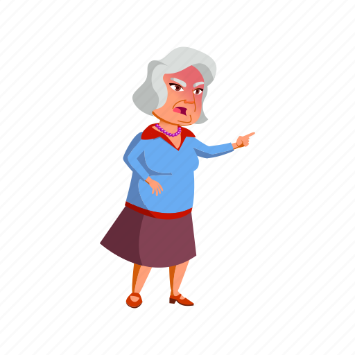 Old, grandmother, lady, shaming, senior, grandson, urban icon - Download on Iconfinder