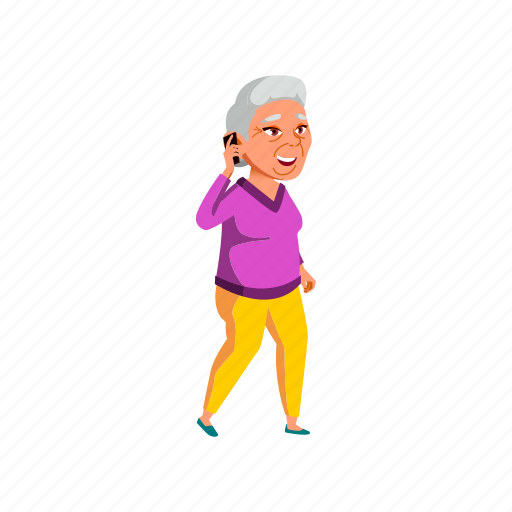 Grandmother, speaking, family, senior, phone, grandma, granny icon - Download on Iconfinder