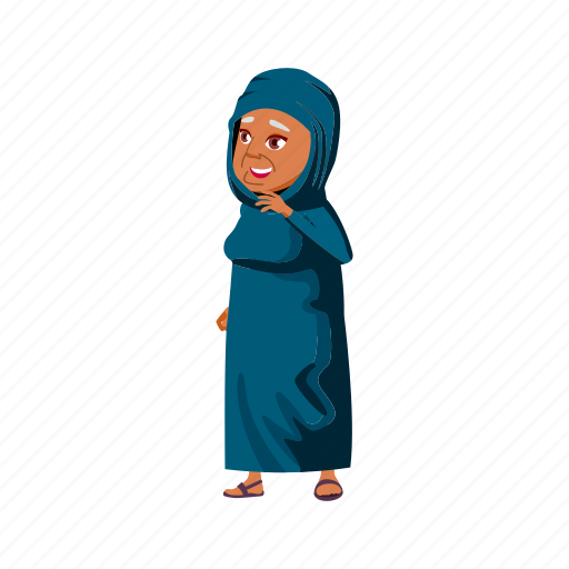 Happy, granny, elderly, mature, woman, age, arab icon - Download on Iconfinder