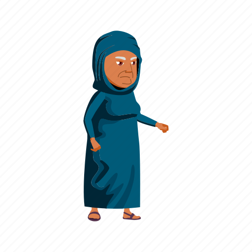 Old, muslim, elderly, lady, opening, hospital, door icon - Download on Iconfinder