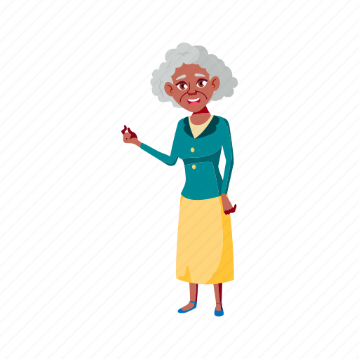 Elegant, old, woman, senior, speaking, husband, living illustration - Download on Iconfinder