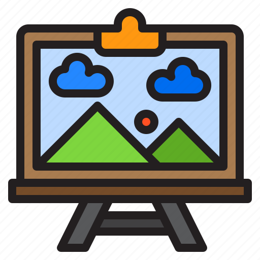 Picture, image, present, whiteboard, graphic icon - Download on Iconfinder