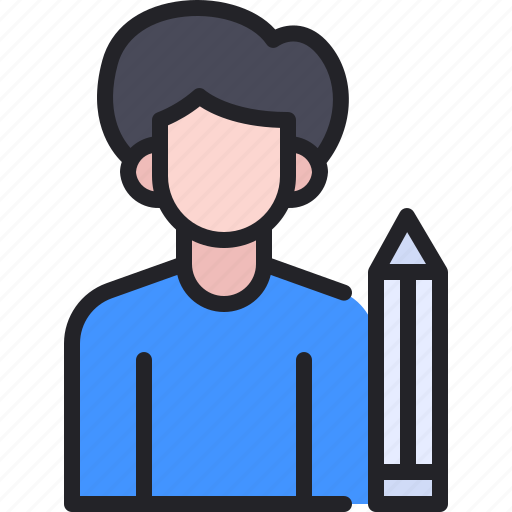 Illustrator, man, vector, pencil, professions icon - Download on Iconfinder