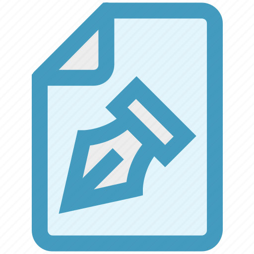 Contract, document, file, graphic, page, paper, pen icon - Download on Iconfinder