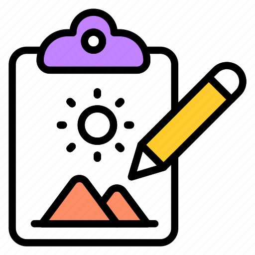 Drawing, paper, hand, draw icon - Download on Iconfinder