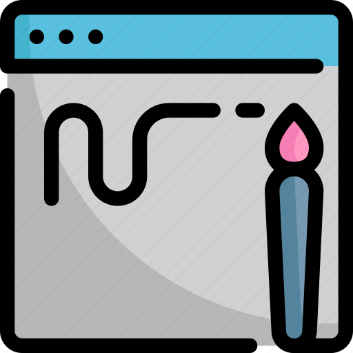 Brush, design, graphic, line, paint, painting icon - Download on Iconfinder