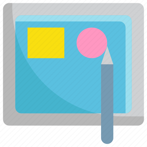 Design, draw, drawing, graphic, shape, tablet icon - Download on Iconfinder