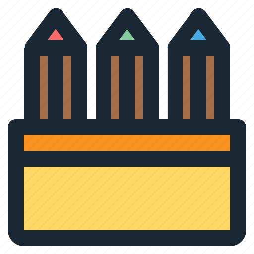 Crayon, education, paint, pencil, school icon - Download on Iconfinder