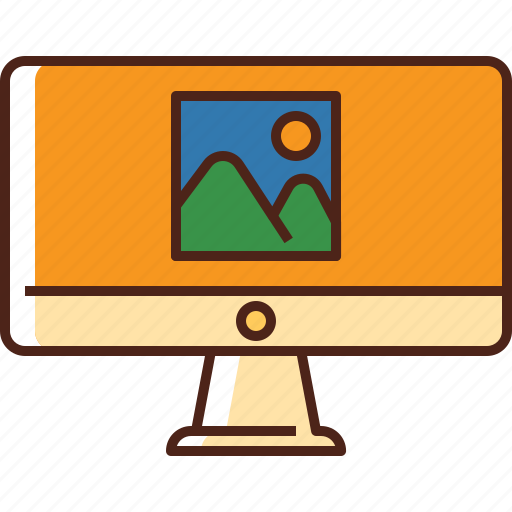 Monitor, screen, computer, display, device, technology, graphic icon - Download on Iconfinder