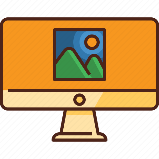 Monitor, screen, computer, display, device, technology, graphic icon - Download on Iconfinder